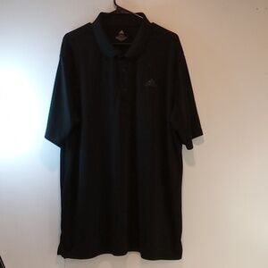 Adidas Prime Green Egyptian Made Polo Shirt Shirt Men's Sz 2XL Black EUC RARE!